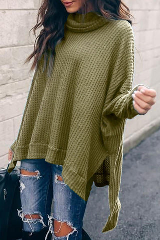 Casual Solid Solid Color Turtleneck Tops
