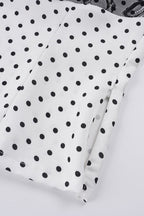 Satin Polka Dot Lace Cami Top