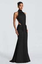 Sophisticated Backless Mermaid Fit Maxi Dress