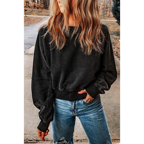 Herbst Einfarbig Pullover Langarm Top Frauen Personalisierte Backless Pickled Pullover Frauen Kleidung 