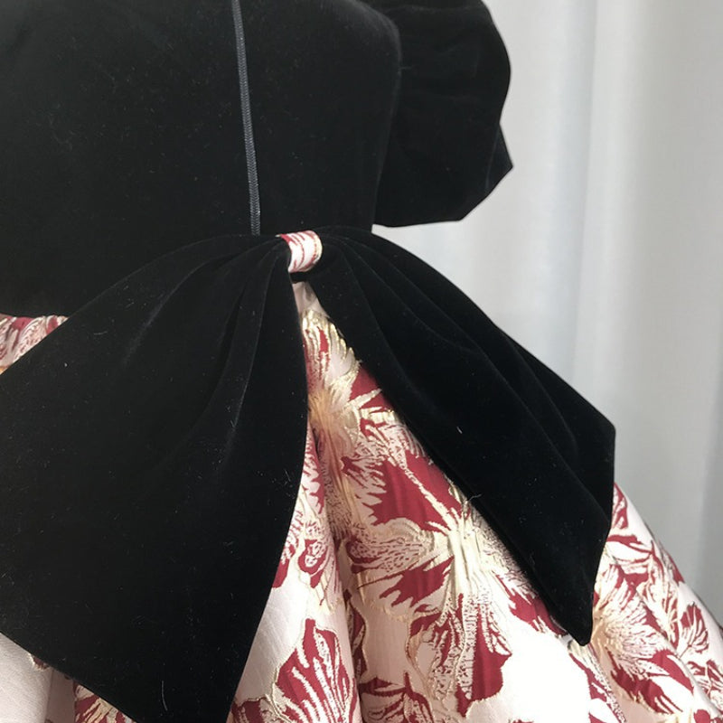 Blumenmädchenkleid, Kleinkind-Kommunionkleid, Festkleid mit Schleife, flauschiges Prinzessinnenkleid 