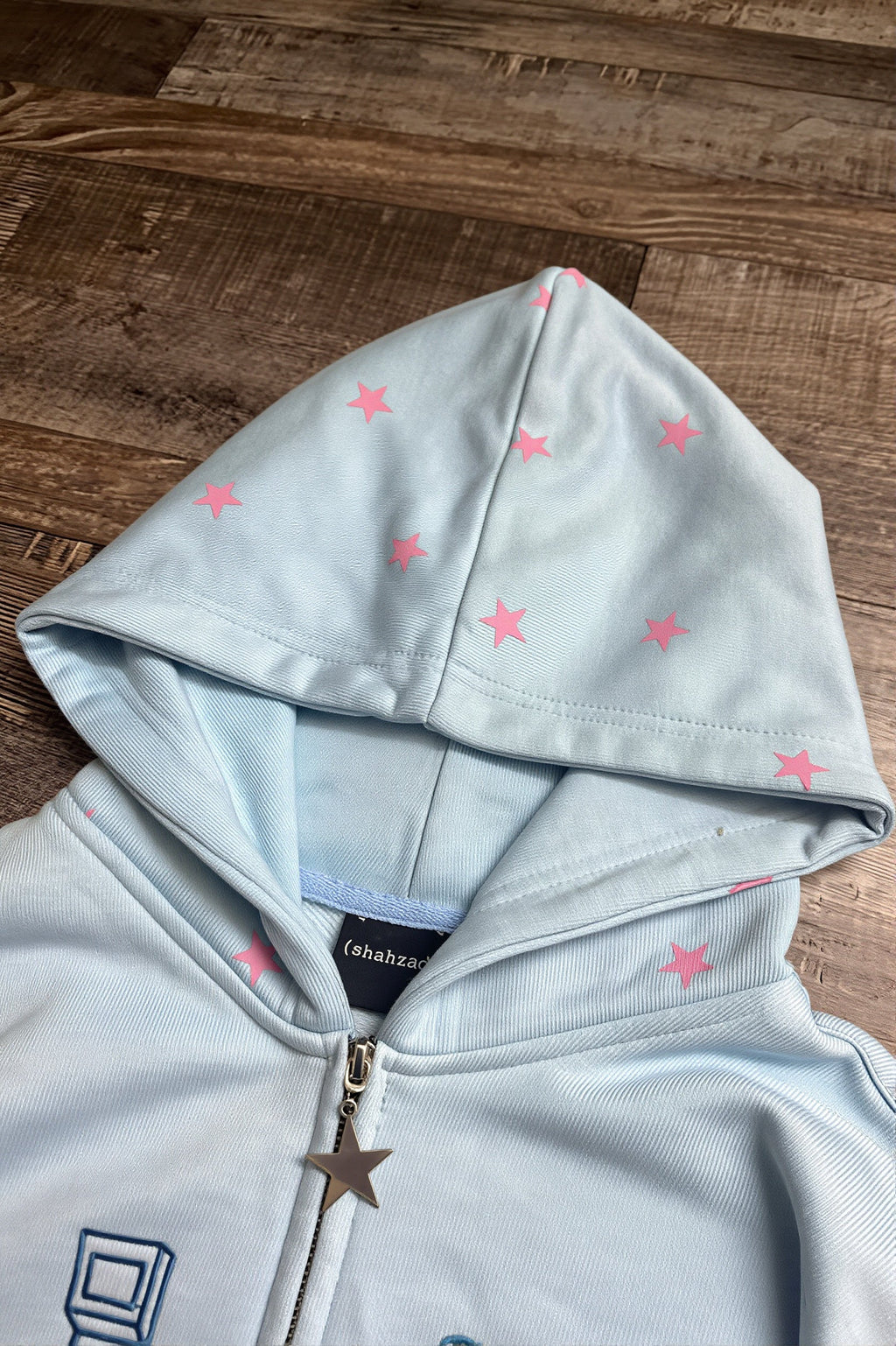 Anime Embroidered Zip Hoodie