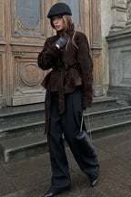 Suede Vintage Long Sleeve Jacket