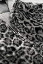 Reversible Vintage Leopard Zipper Hoodie