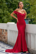 Off Shoulder Prom Dress