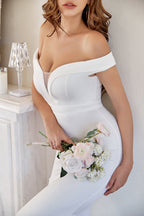 Off the Shoulder Mermaid Prom Dress