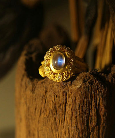 Anillos de jade y oro antiguo vintage 