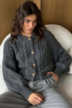 Vintage Cable Knit Crewneck Sweater
