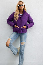Short Stand Collar Puffer Coat