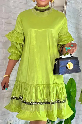 Beaded Mini Dress Casual Dress