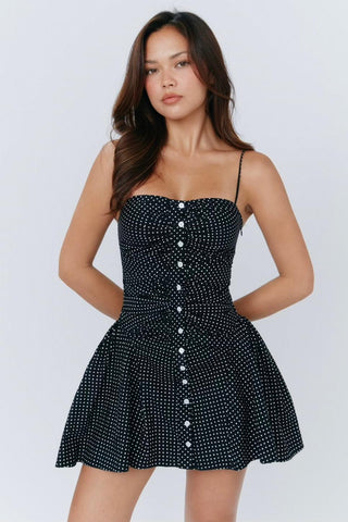 Tess – Camisole-Minikleid mit Polka Dots 