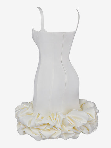 Sleeveless Mini Dress Backless Cupcake Hem Birthday Party Dresses
