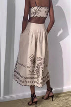 Chic Boho Embroidered Maxi Dress