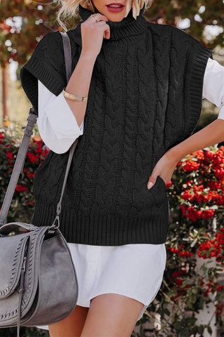 Lässiger Rollkragenpullover mit Patchwork-Muster (4 Farben) 