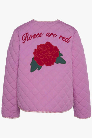 Floral Quilted Embroidered Coat