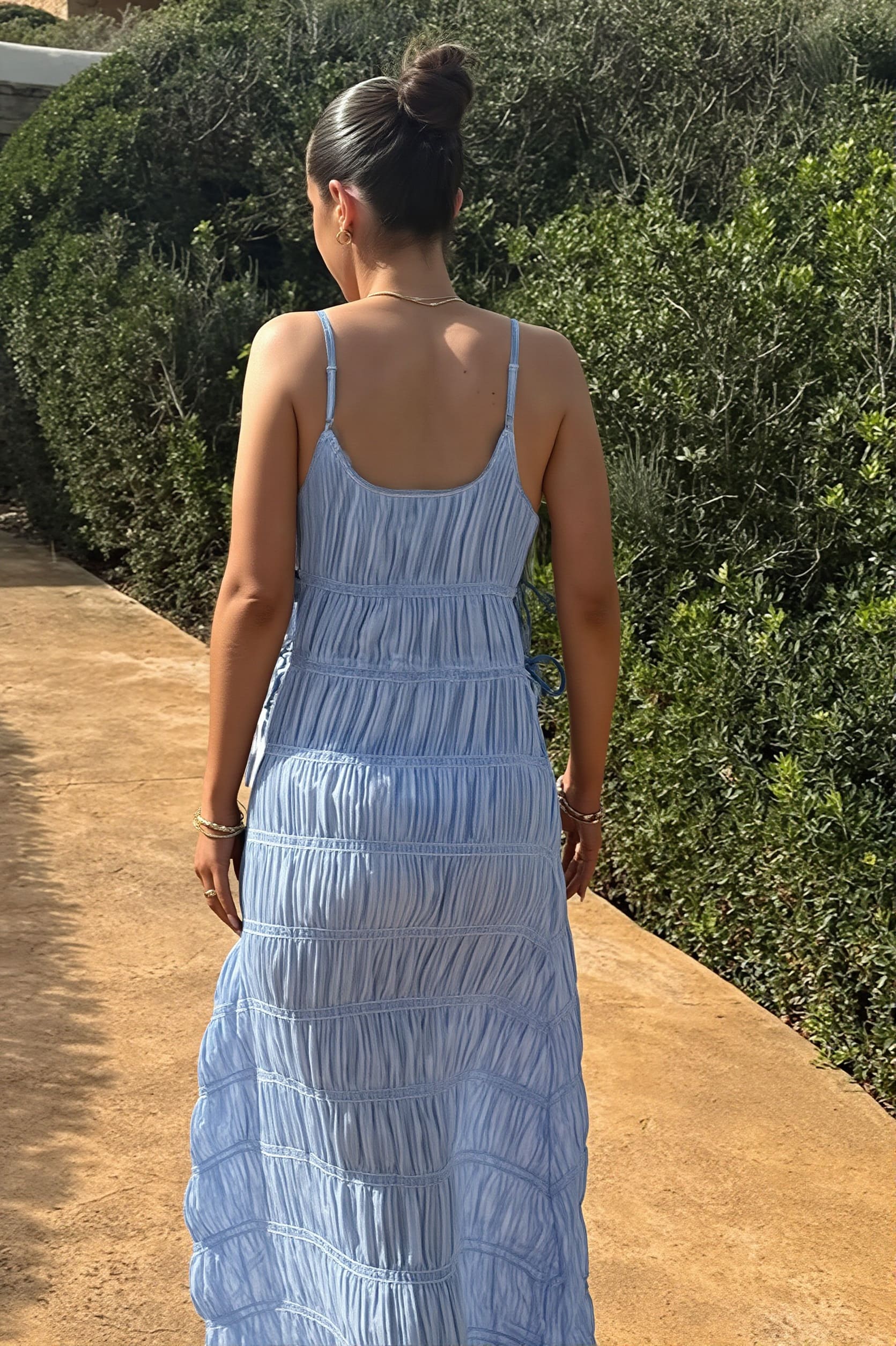 Chic Deep V Ribbed Knit Cami Elegant Maxi Dress