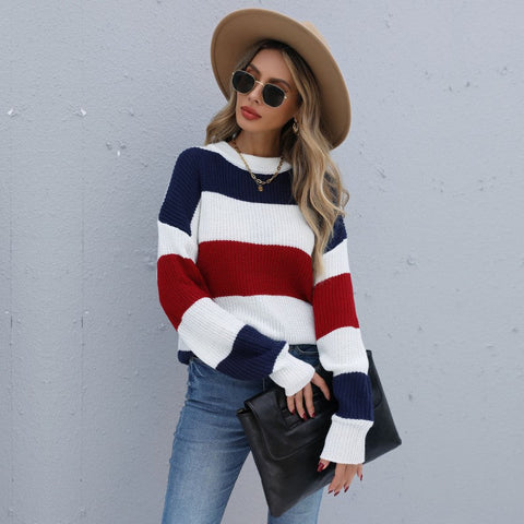 Suéter de cuello alto y manga larga para mujer, estilo otoño 
