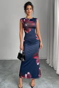 Sleeveless Bodycon Pencil Maxi Dress