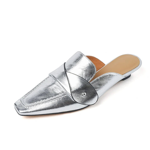 Muller Hausschuhe Frauen Pumps Karree Echtes Leder Hausschuhe Frühling Sommer Concise Casual Arbeits Schuhe Frau Neue Ankunft 