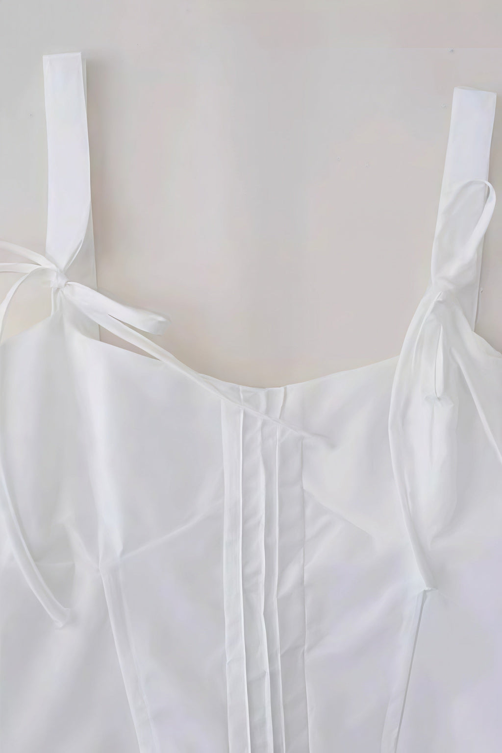 White Bow Slim Fit Cami Top