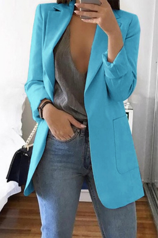 Traje elegante con blazer de bolsillo (5 colores) 
