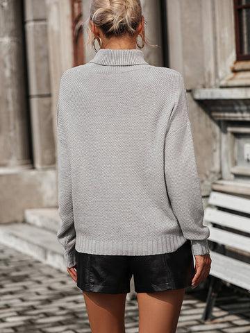 Suéter con flecos Autumn Breeze - Gris