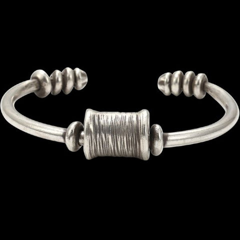 Sterling Silver Rotor Pattern Bracelet