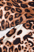Sexy Leopard Print Backless Maxi Dress