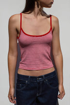 Striped Cropped Casual Cami Top