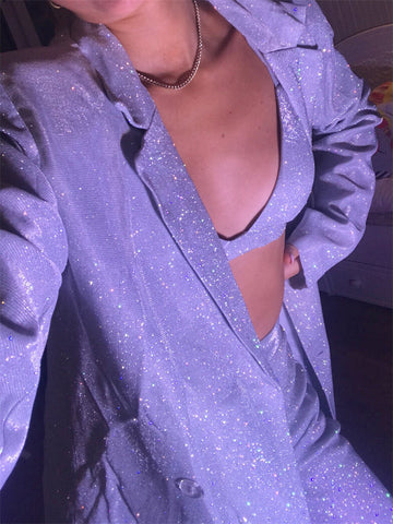 TARUXY Rosa Blazer Set Frauen High Street Casual Übergroßen Blazer Mujer Frauen Anzüge Büro Sets Party Mathcing Sets 2023 Frühling 