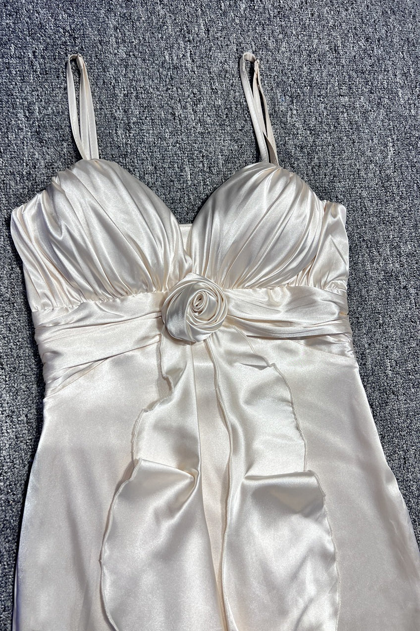 Sexy Halter V Neck Backless Sash Maxi Dress