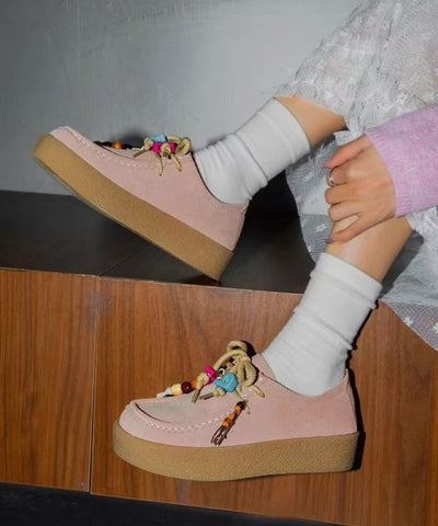 2025 Frühlings-Neuheiten: Vielseitige Plateauschuhe mit Schnürung 