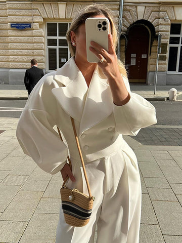 Margaret Mantel + Hosenanzug 