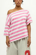 Casual Colorful Striped Loose T-Shirt