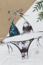 Tie Dye Polyester Two Piece Bikini Set