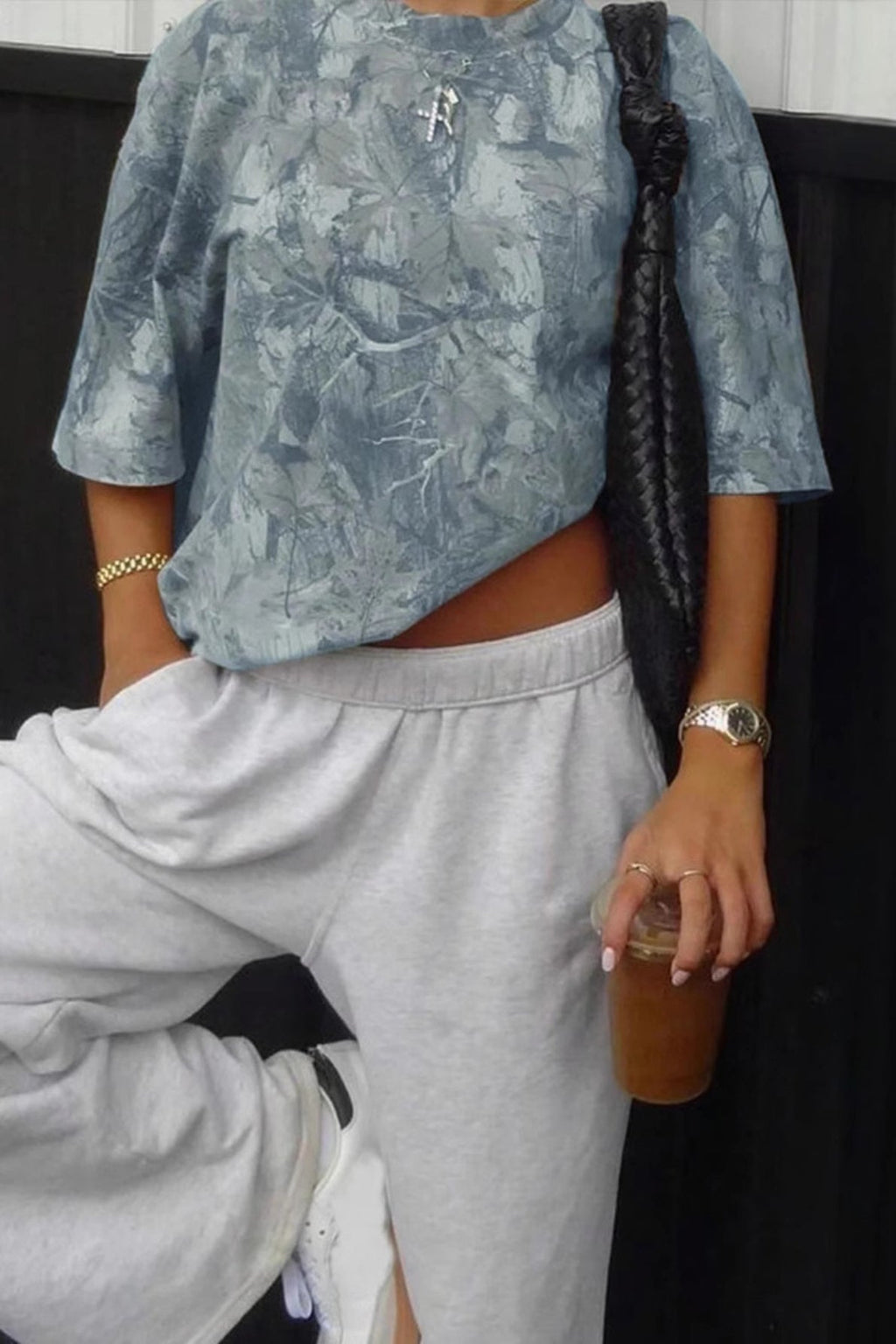 Printed Loose Round Neck T-shirt