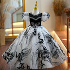 Kommunionkleid für Mädchen, Kleinkind-Festkleid, bauschiges Kleid für Babys, Geburtstagskleid für Mädchen 