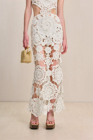 Camille Halterneck Cut-out Knit Maxi Dress