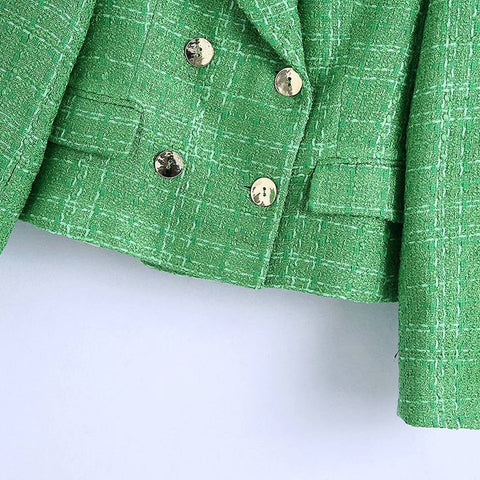 ANABEL TWEED-BLAZER &amp; SHORTS 