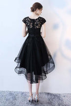 Lace Short Prom Dress Hight Low Evening Dress Homecoming Dresses