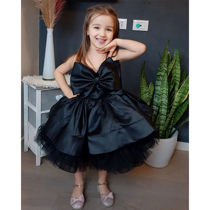 Elegante vestido de primera comunión para bebé, vestido de princesa para bautizo de niña pequeña. 