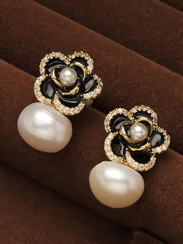 Accesorios para pendientes con forma de flor 