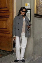 Winter Wool Stand Collar Long Jacket