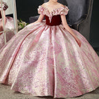 Kleid für die Erstkommunion, festliches Kleid für Mädchen, Prinzessinnenkleid für die Taufe, Kleid mit weitem Saum 