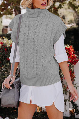 Lässiger Rollkragenpullover mit Patchwork-Muster (4 Farben) 