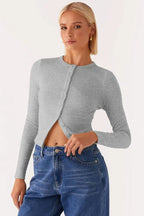 Minimalist Button Cardigan