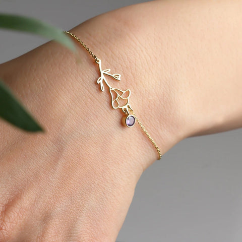 Blossom Birthstone Pendant Necklace - Eternal Bloom Collection