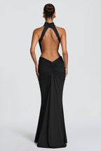 Sophisticated Backless Mermaid Fit Maxi Dress