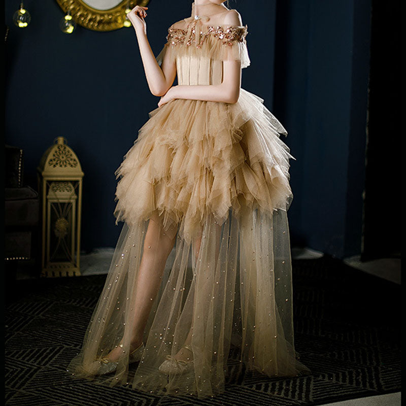 Blumenmädchenkleid, Kinderkommunion, elegantes Festkleid, Barock-Prinzessinnenkleid 