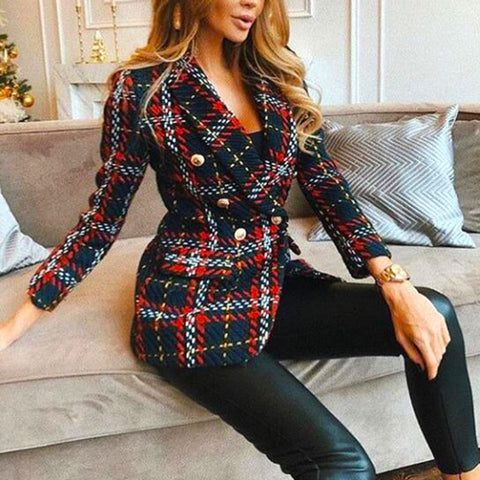 BLAZER DE CUADROS CHIC LUCIA 